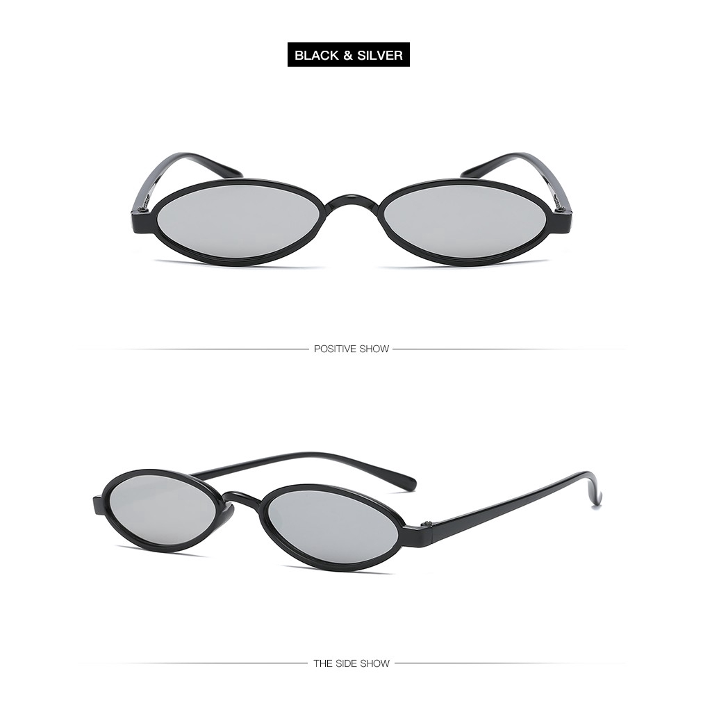 Kính mát gọng tròn bằng nhựa phong cách cổ điển