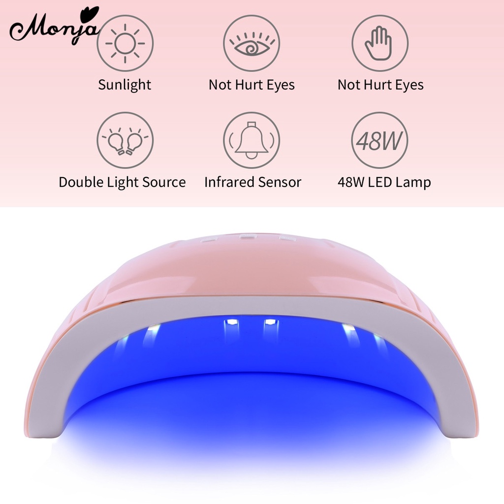 [Hàng mới về] Đèn sấy khô móng 36 bóng led UV 48W cảm biến thông minh