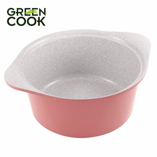 Nồi đúc ceramic vân đá đáy từ Green Cook GCS02