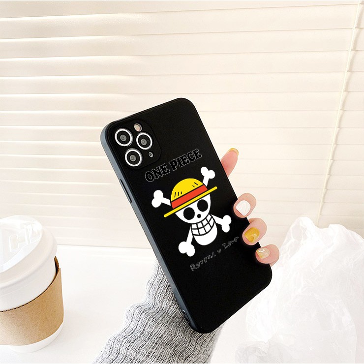 Ốp iphone cạnh vuông Đầ/u lâu cướp biển One piece cho 11/11pro/11promax/12 pro max/13 pro max/6/7/8/plus/x/xr/xsmax-e212