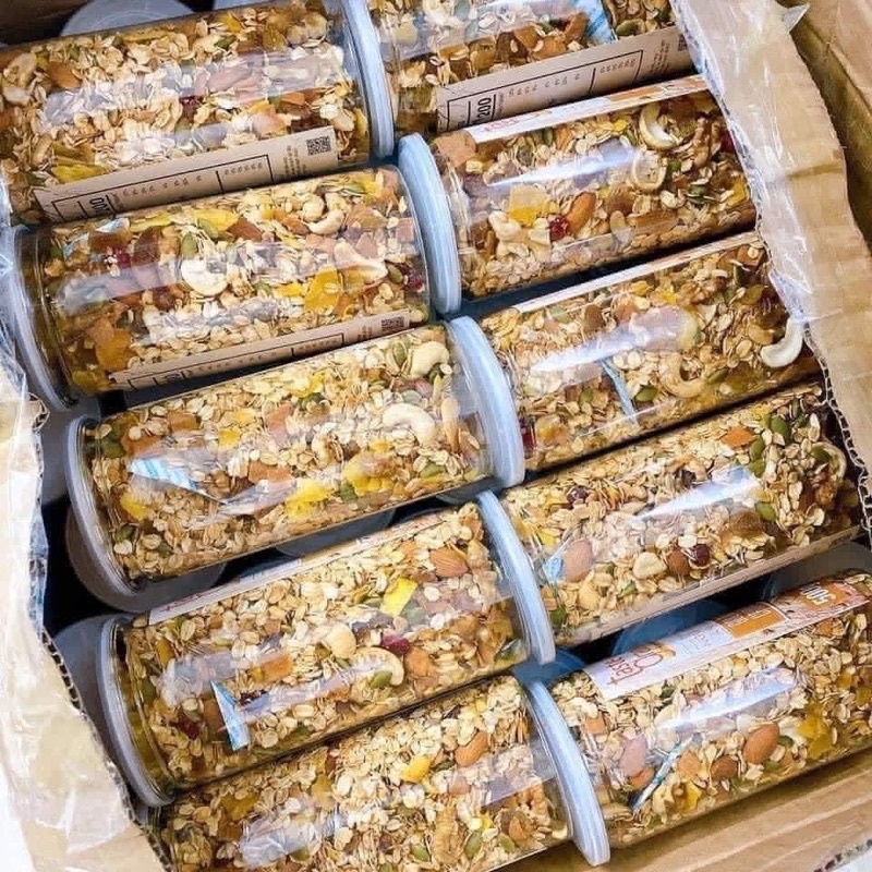 GRANOLA CỐC ĂN KIÊNG SIÊU HẠT - GIẢM CÂN, ĂN VẶT, BỮA PHỤ TIỆN LỢI