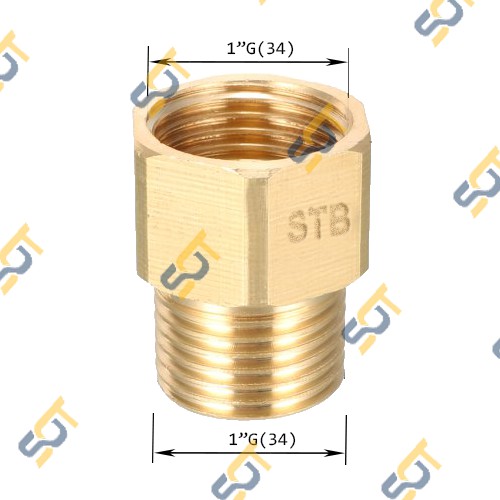 Lơ - Ren trong ren ngoài (Brass Adaptor female to male) - Bằng đồng