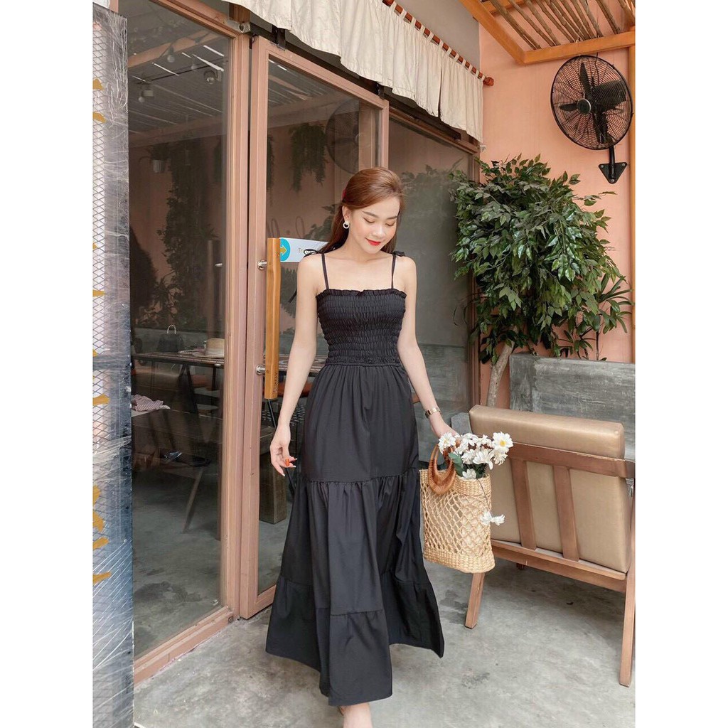 Đầm maxi dây thun ngực | BigBuy360 - bigbuy360.vn