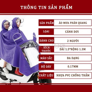 Áo mưa 2 đầu phản quang