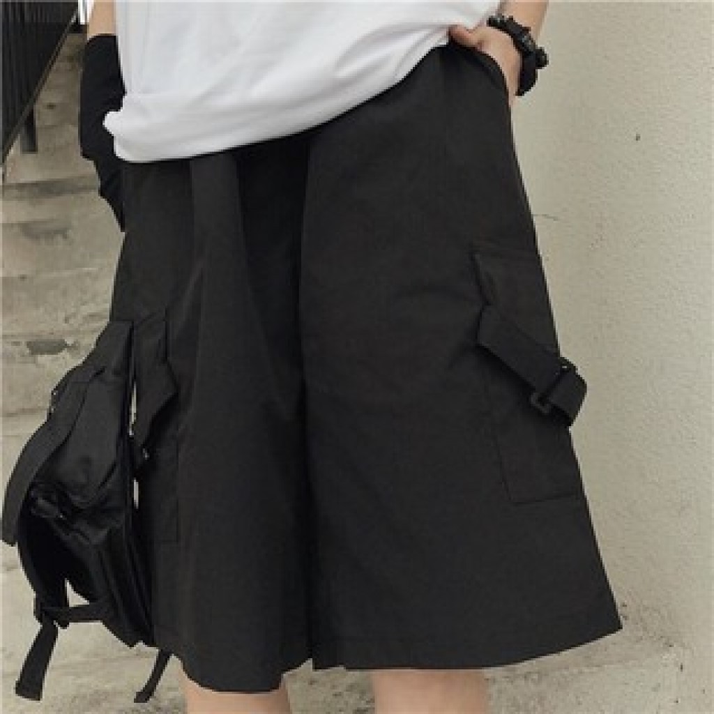 Quần Short Ngố Kaki Túi Hộp Unisex TILAA FASHION Dây Túi nam nữ phong cách ulzzang hàn quốc QS02