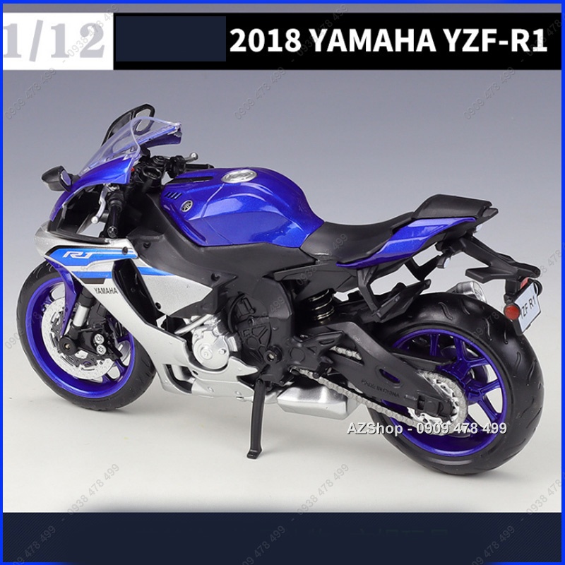 Mô Hình Xe Môtô Yamaha YZF-R1 Tỉ Lệ 1:12 - New - MSZ - 8736.1