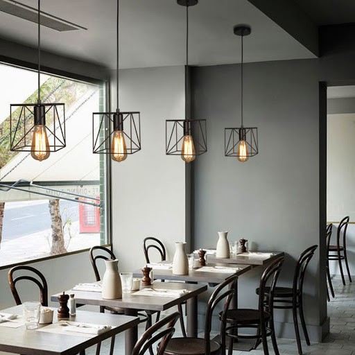 ĐÈN THẢ RỌ SẮT, Đèn thả DECOR rọ sắt trang trí nhiều kiểu dáng