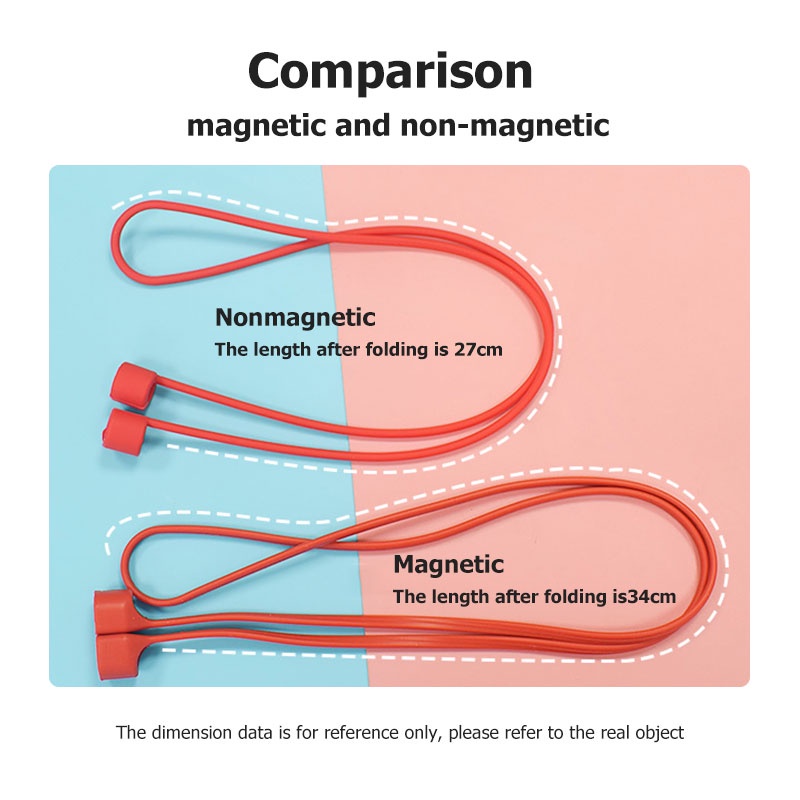 Dây đeo silicone từ tính giữ tai nghe chống thất lạc