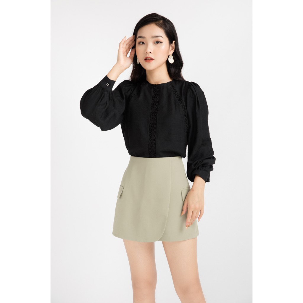 [Mã WABRLOW5 giảm 15% đơn 300K] Chân váy A vạt đắp chéo - 20Again | BigBuy360 - bigbuy360.vn