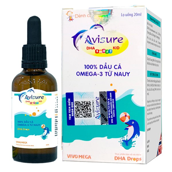Avisure DHA Smart Kid -  Giúp bổ sung DHA giúp bé thông minh mắt sáng Hỗ trợ phát triển não bộ và cải thiện thị lực