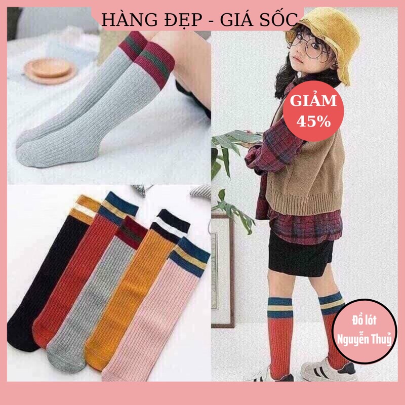 Set 5 Đôi Tất Cao Đùi Cho Bé