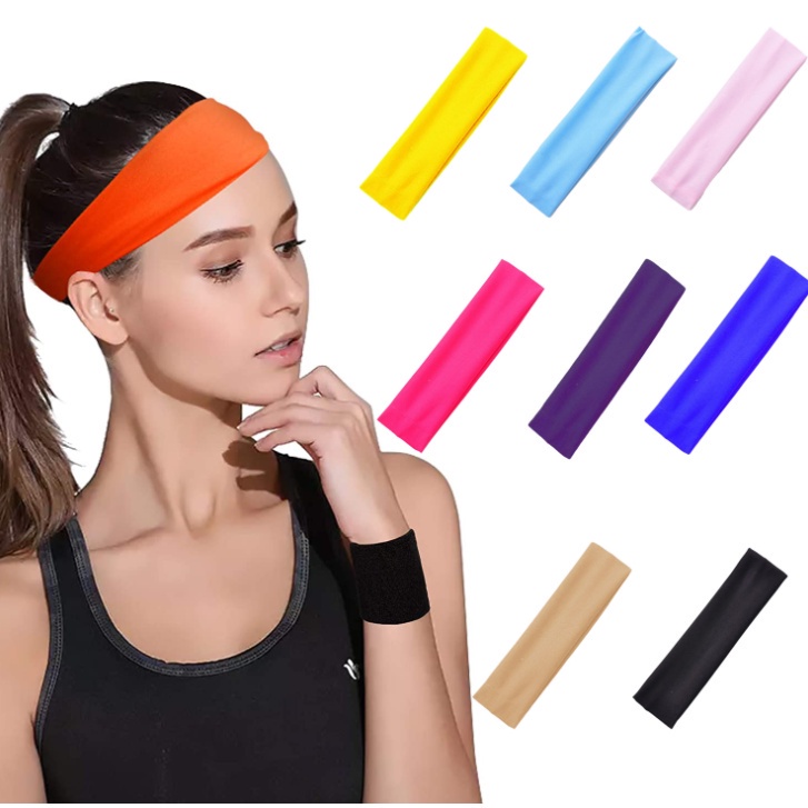 Cài Tóc Bản Rộng 🌸FREESHIP🌸 Băng Đô Cài Tóc Bản Rộng Co Giãn Thấm Hút Mồ Hôi Hỗ Trợ Luyện Tập Yoga / Thể Thao Cho Nữ