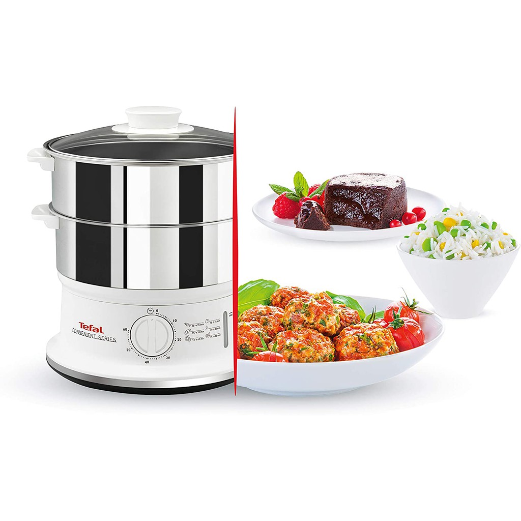 NỒI HẤP TỰ ĐỘNG INOX TEFAL VC1451, 2 NGĂN, 6 LÍT