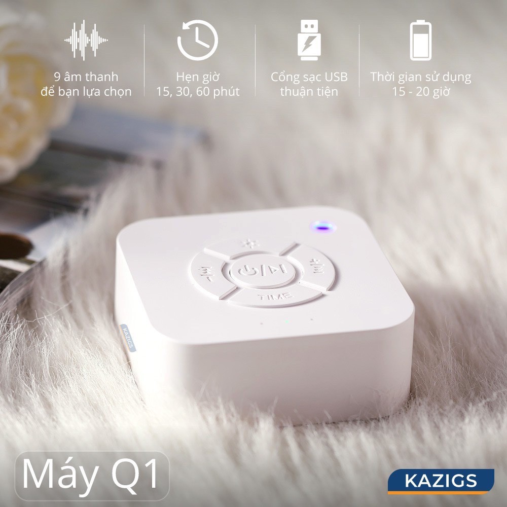 Máy Nghe Tiếng Ồn Trắng (máy white noise tạo tiếng ru giúp bé ngủ ngon, sâu giấc)
