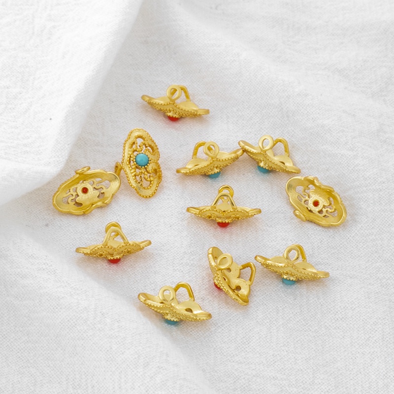 Cuộn Dây Ren 18k Đính Đá Zircon Màu Vàng Kim Kiểu Cổ Điển Dùng Làm Vòng Tay diy