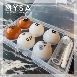 Khay 3 Đựng Lens Hình Gấu Cute Có Sẵn Dụng Cụ Đeo