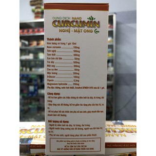 Nano CurCuMin Nghệ - Mật ong [ dung dịch hộp 20 gói ]