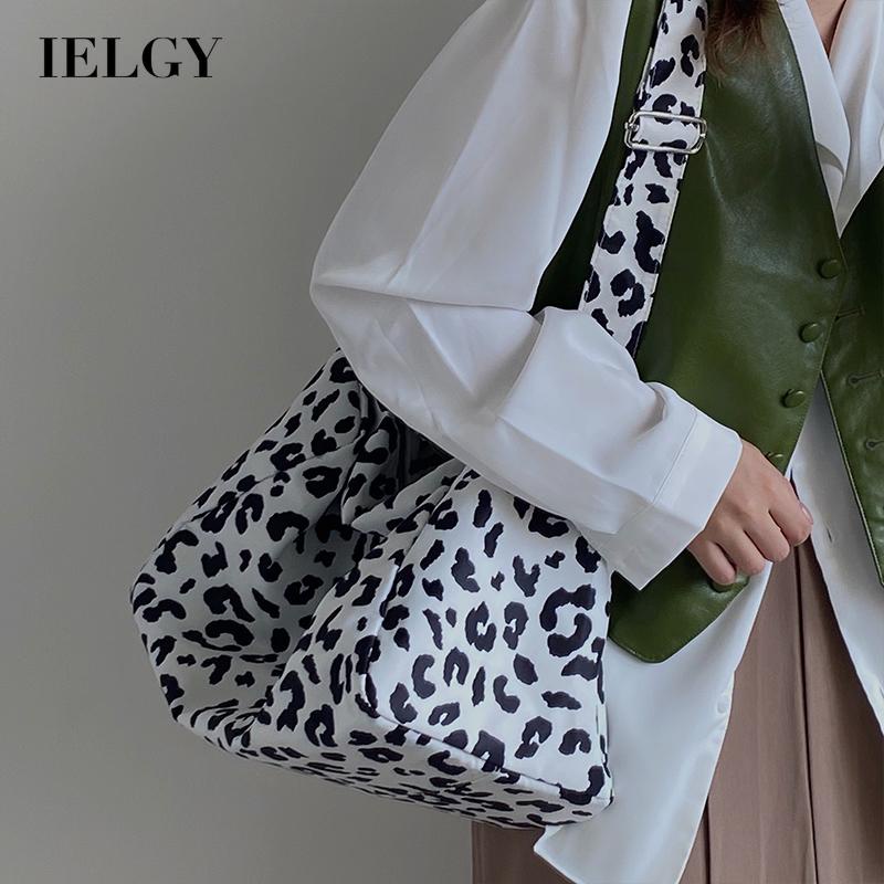 Túi đeo chéo vai khổ lớn họa tiết da báo thời trang sành điệu cho nữ