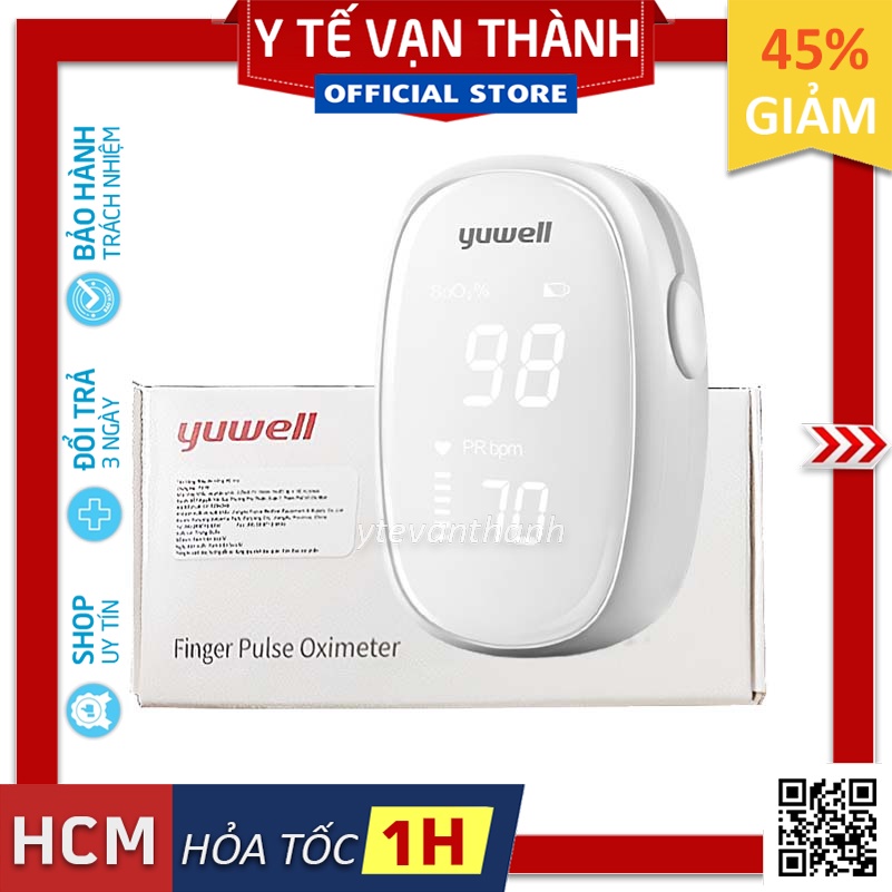 ✅ [CHÍNH HÃNG 100%] Máy Đo Nồng Độ Oxy (SPO2) Và Nhịp Tim- Yuwell YX102 -VT0727