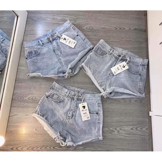 QUẦN ĐÙI JEAN NỮ TRẮNG XÁM