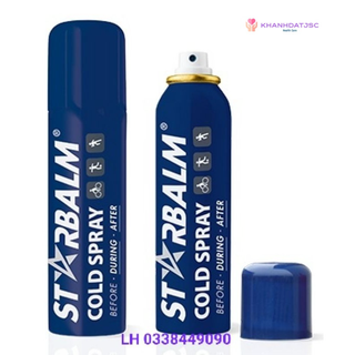Chai xịt lạnh STARBALM COLD SPRAY 150ml hỗ trợ chống sưng/điều trị thương tích nhẹ khi chơi thể thao