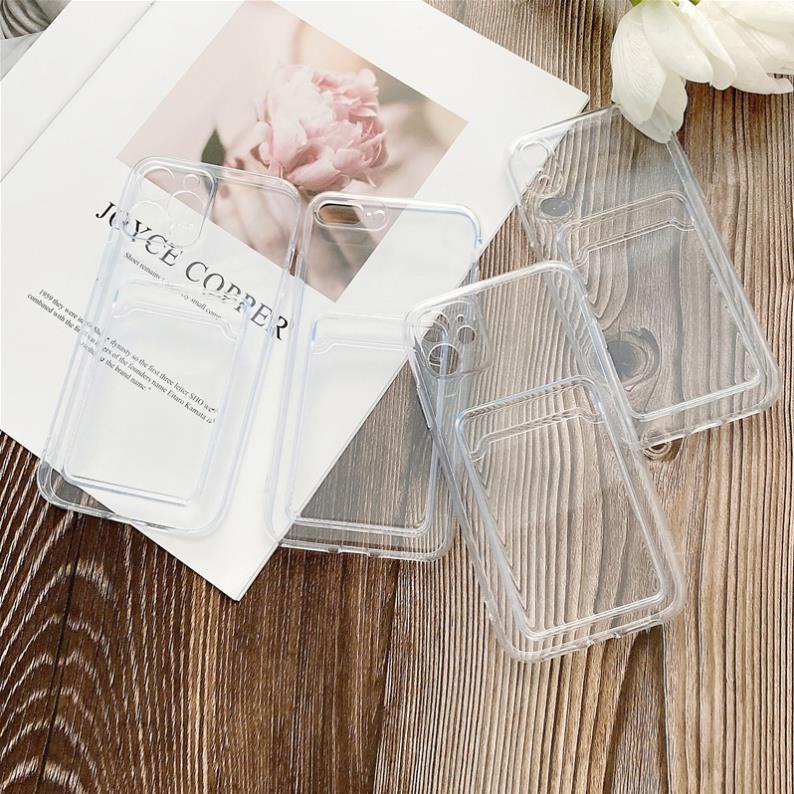 Ốp lưng iphone dạng ví thời trang tiện ích cute TRONG SUỐT CÓ KHAY ĐỂ ẢNH 7/7pl/8/8pl/x/xs/11/12/13/pro/max/Chinchincas