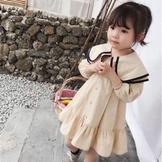 [NGÔ KHOAI] Váy thuỷ thủ vintage cổ sen cho bé