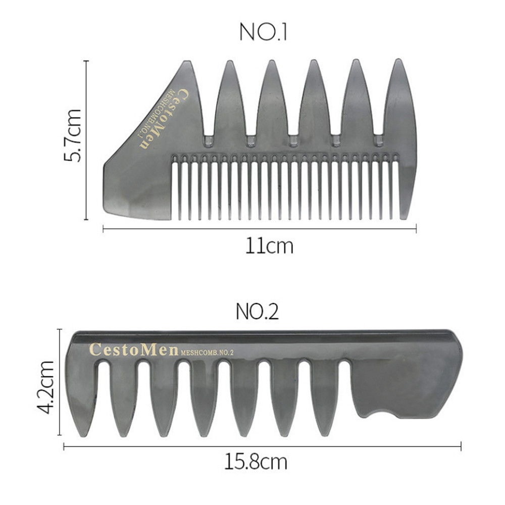 Lược Chải Tạo Kiểu Tóc Răng Rộng Bền Bỉ Cho Nam