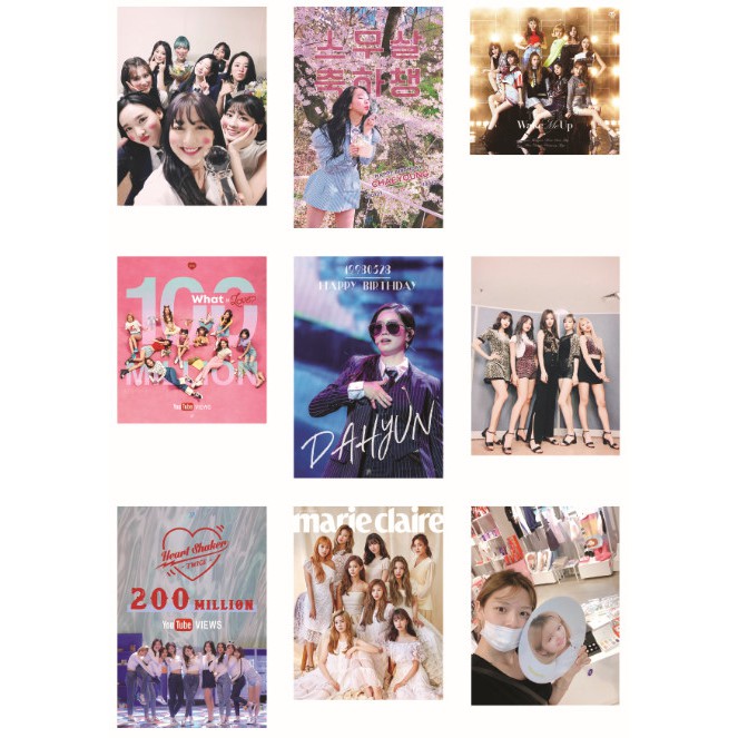 Lomo card ảnh TWICE update Twitter full 63 ảnh