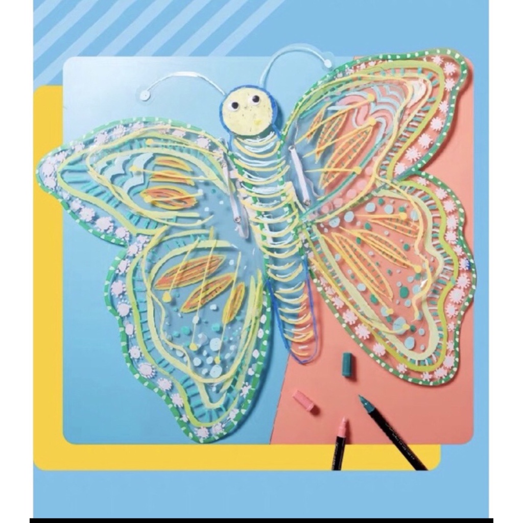 Đồ chơi cánh bướm cánh tiên phát sáng tự tô màu cho bé, hóa trang, cosplay trung thu Halloween