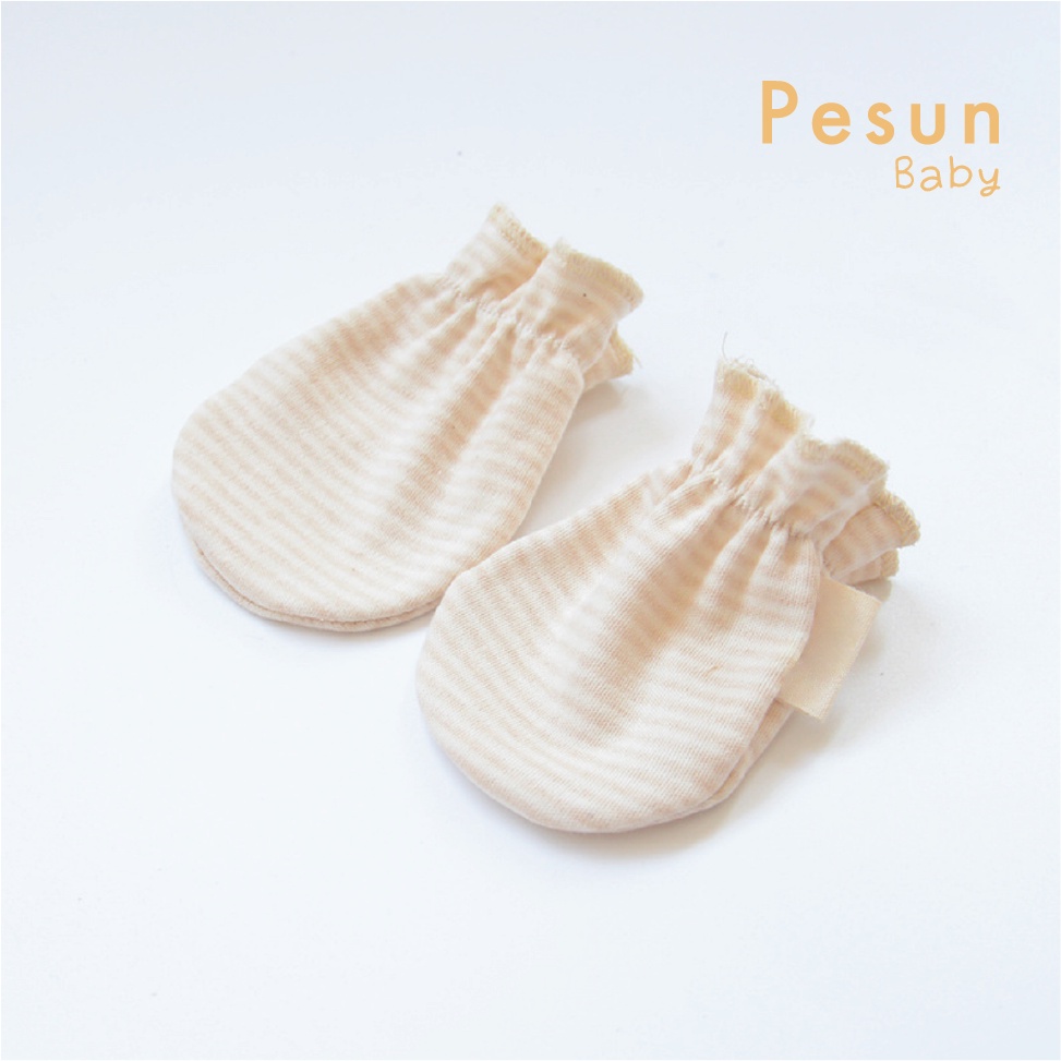 Bao Tay Nhún Bèo Cho Bé 100% cotton Hữu Cơ Tự Nhiên