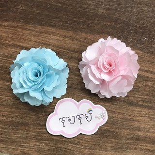 Hoa hồng satin cánh lượn sóng kích thước 7cm