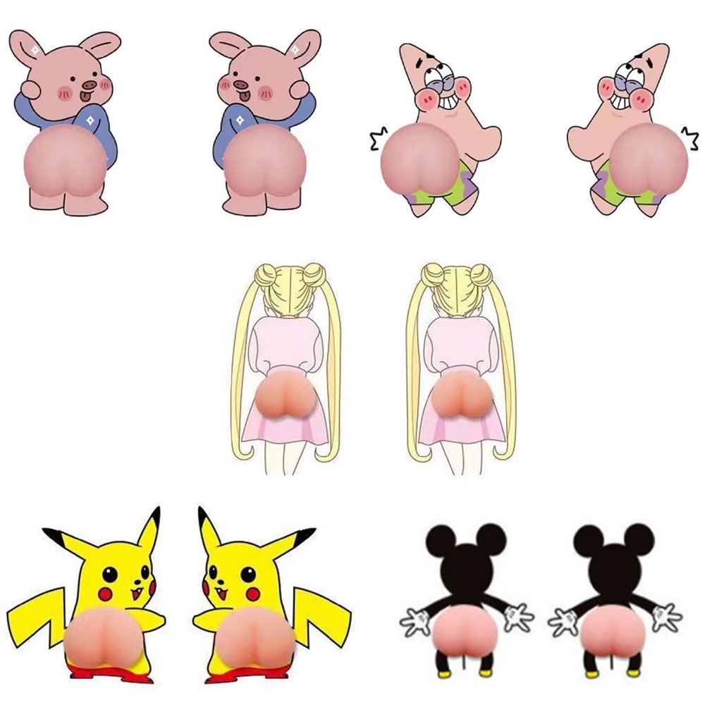 Bộ 2 Miếng Dán Cửa Xe Hơi Bằng Cao Su Chống Va Chạm Chống Trầy Xước Họa Tiết Hoạt Hình Dễ Thương