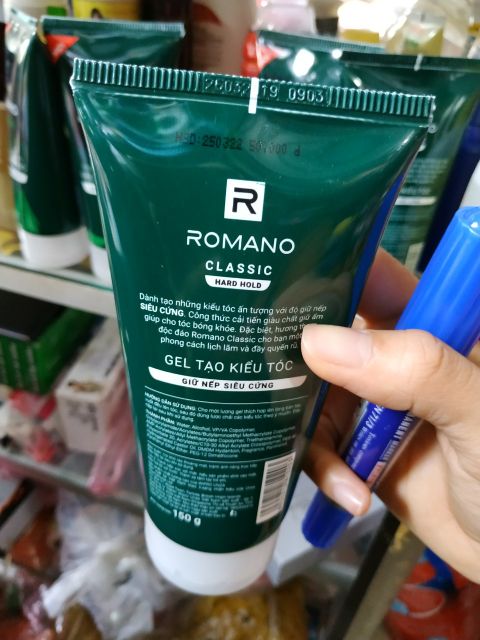 Gel vuốt tóc Romano 150g
