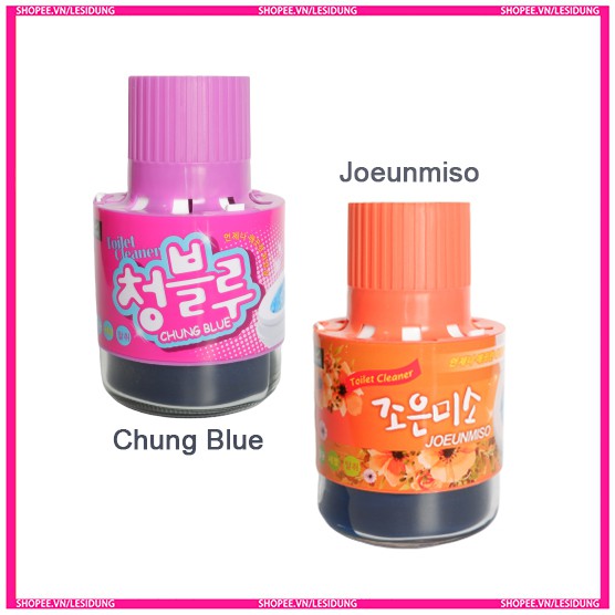 Lọ tẩy bồn cầu Joeunmiso Chung Blue hương hoa thơm Hàn Quốc