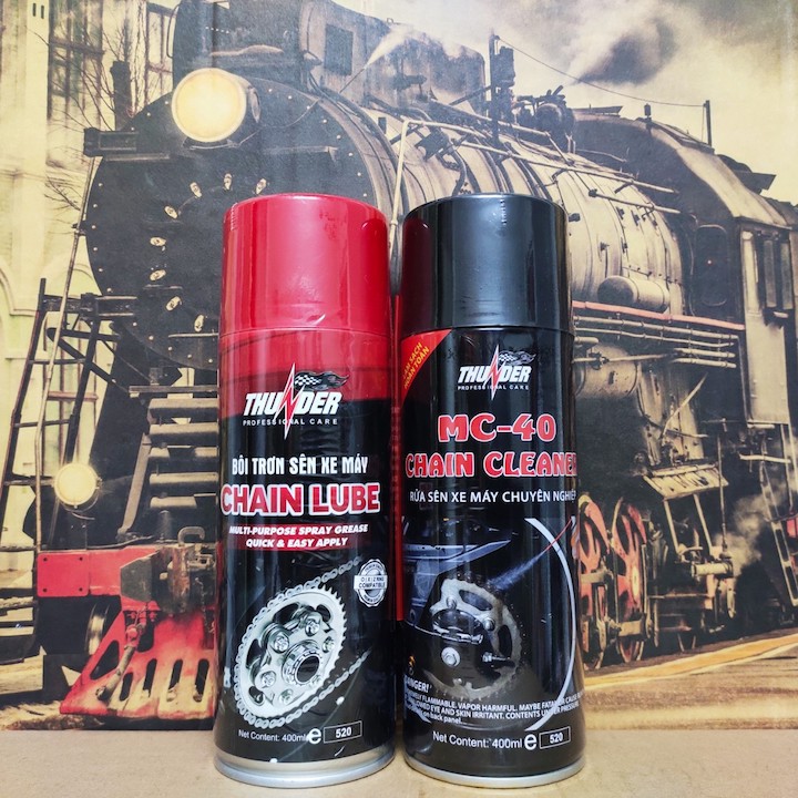 Dưỡng sên bôi trơn New Thunder Chain Lube 400ml