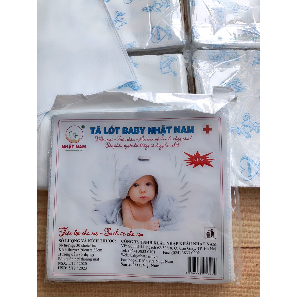 GIẤY LÓT BABY NHẬT NAM (GÓI 30 MIẾNG)