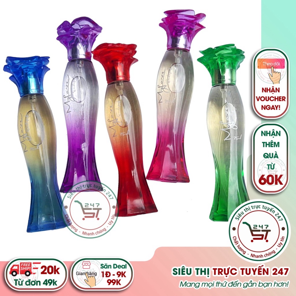 Nước hoa nữ dầu thơm My Love Rose chính hãng 35ml giá rẻ