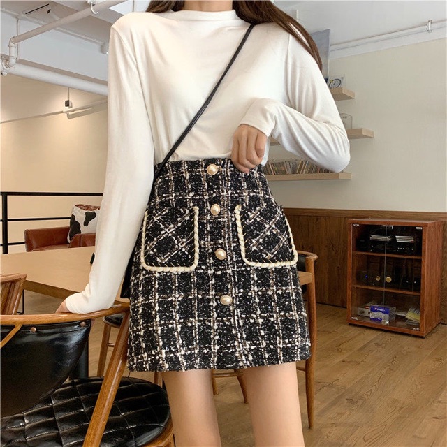 Chân váy dạ tweet có quần trong (kèm ảnh thật) | BigBuy360 - bigbuy360.vn