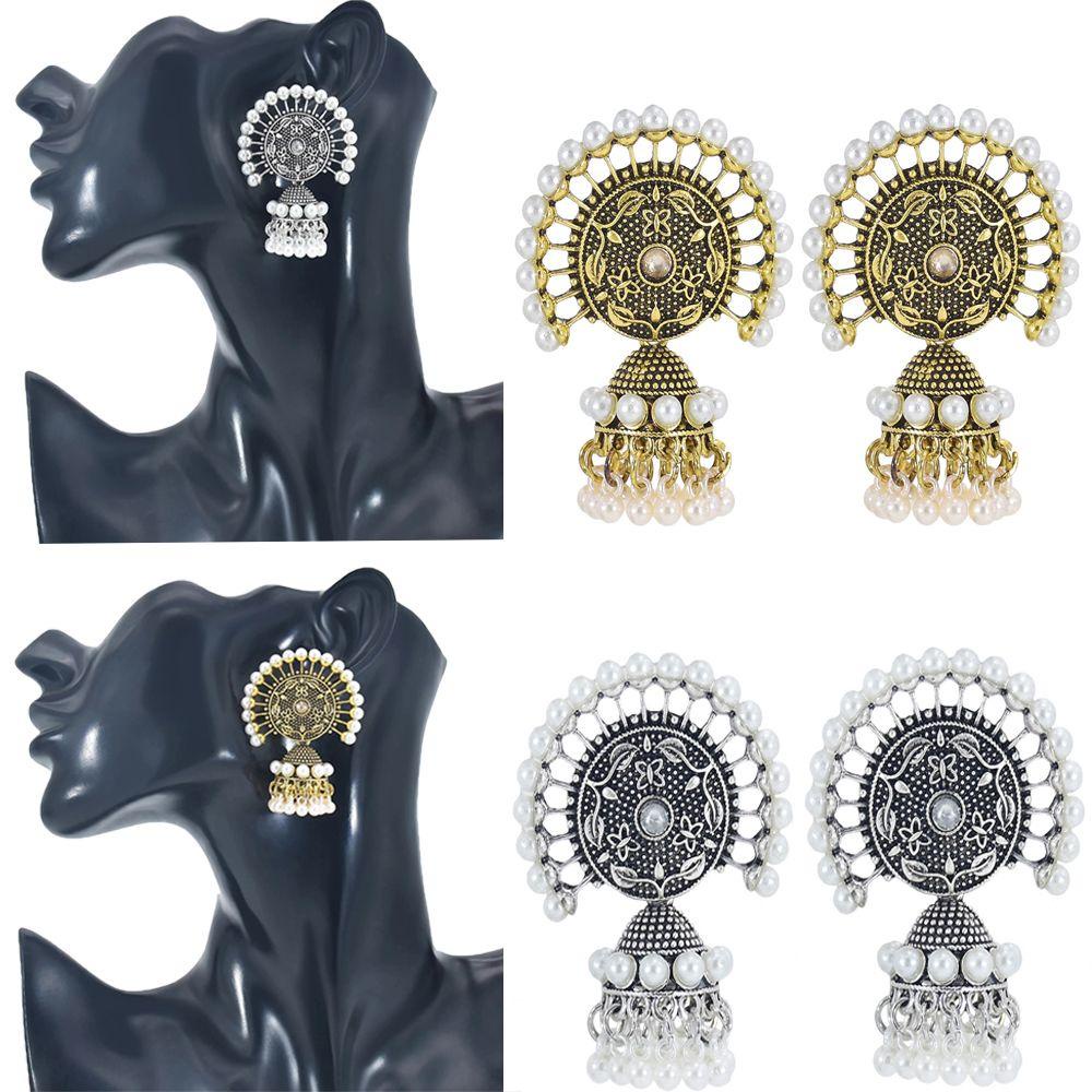 MELODG Bông Tai Phong Cách Ấn Độ Cổ Điển Sang Trọng