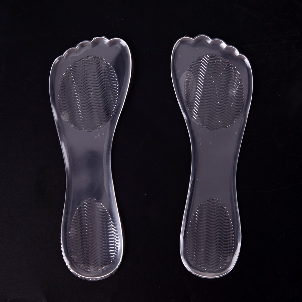 1 Pair High Heel Silicone Gel Cushion Insole Shoe Anti Slip Foot Feet Pad