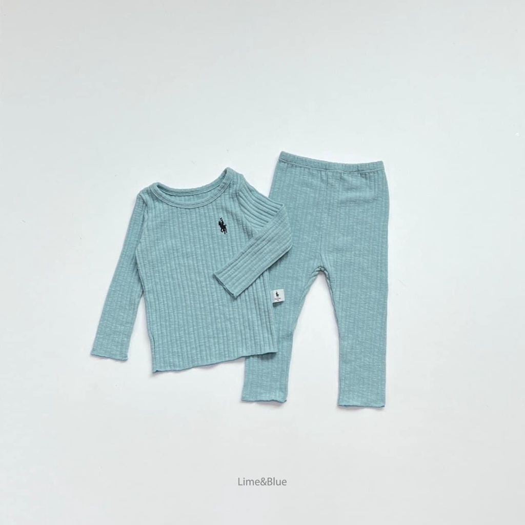 Lime&Blue Bộ đồ Gân Rapha cho bé gái , bé trai Hàn Quốc