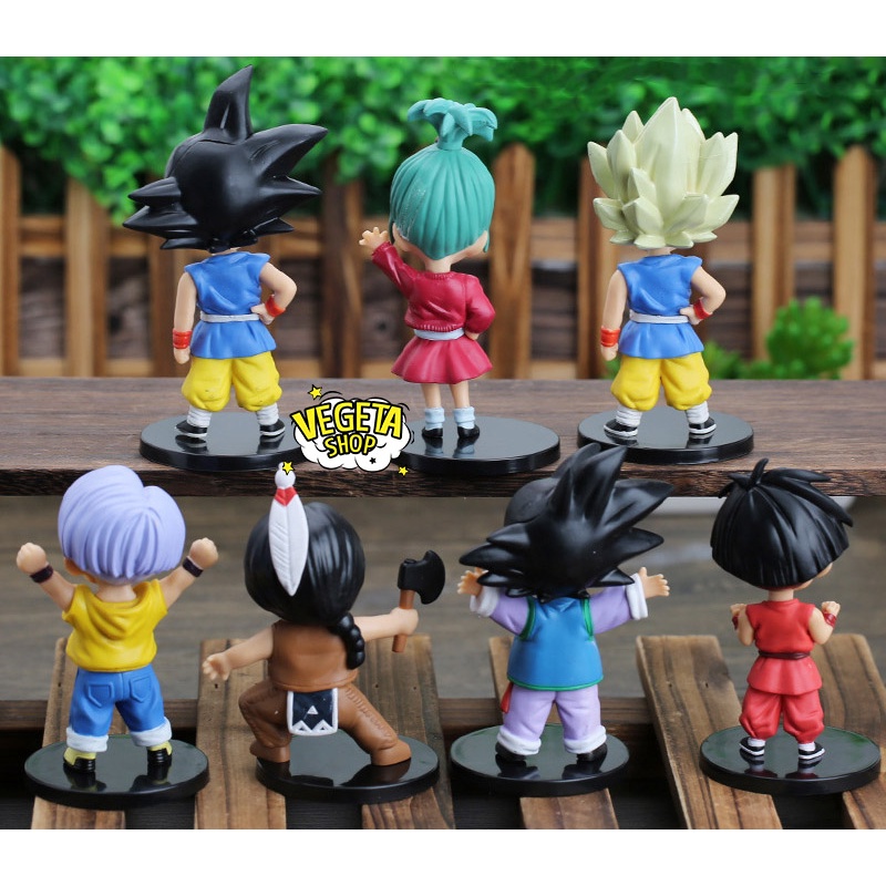 Mô hình Dragon Ball - Gohan Goku Chichi Chiaotzu Oolong Vegeta Pilaf Krillin Piccolo Gogeta Bulma Trunks - Cao 10~10,5cm