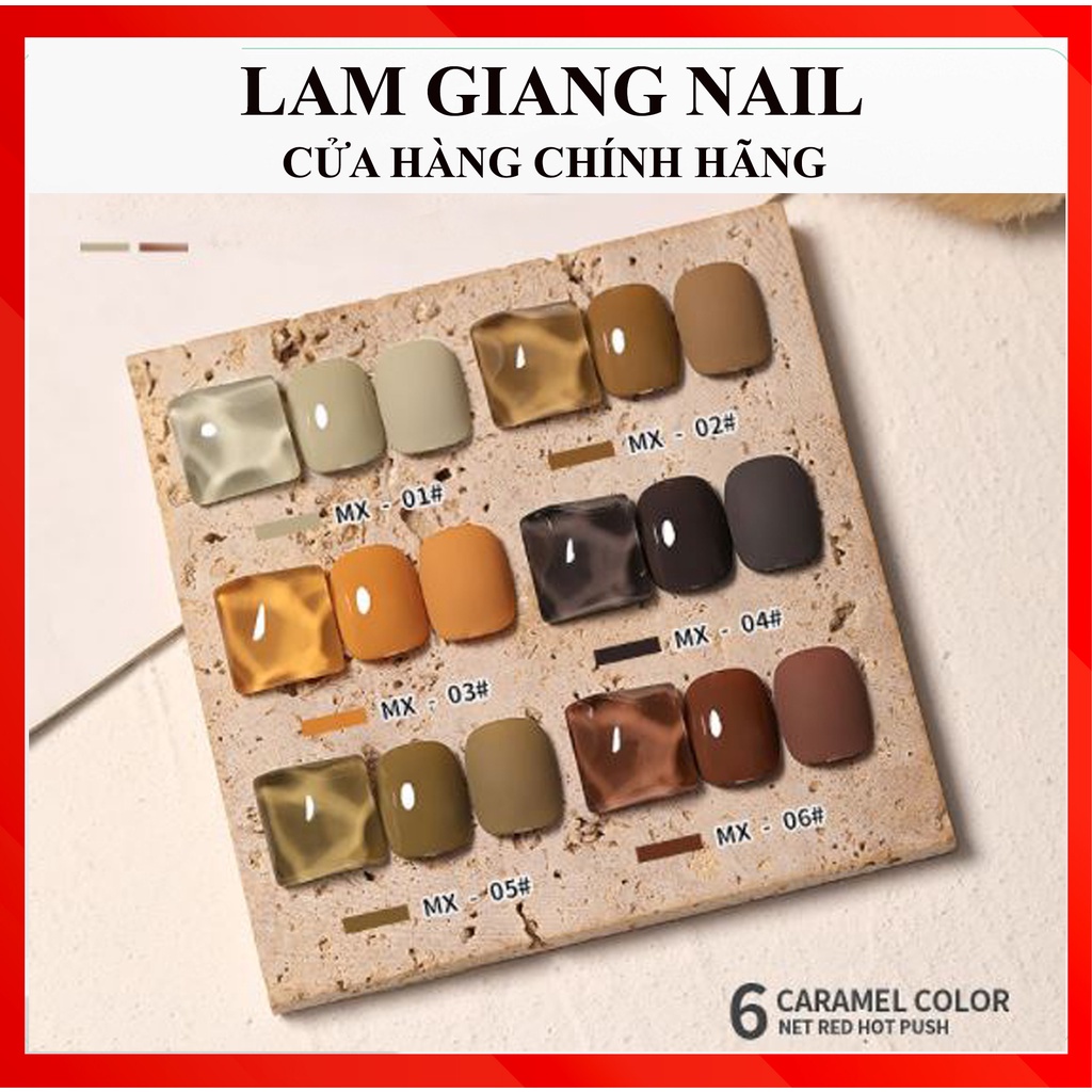 NEW 2019  Set 6 chai sơn AS Mã MX