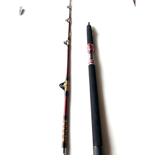 Cần Câu Cá Biển , cắm Gốc chuyên JIG hạng nặng , Chính Hãng siêu khủng , khoen ròng rọc , ngọn 6li ( đồ câu coye )