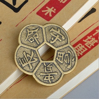 Đồng xu hoa mai to 5cm chất liệu đồng