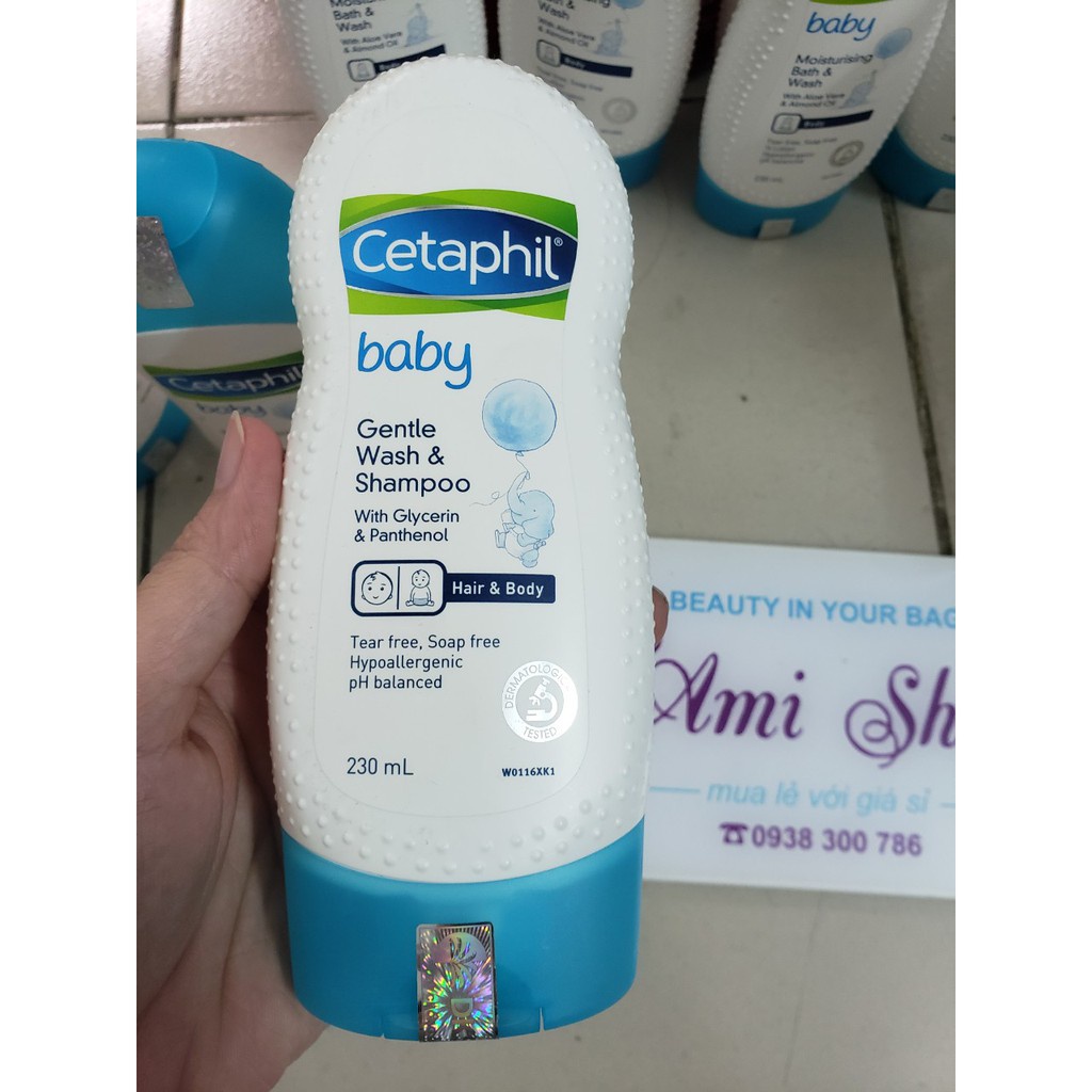 [CHÍNH HÃNG] Sữa tắm gội 2 trong 1 Cetaphil Baby Gentle Wash &amp; Shampoo 230ml