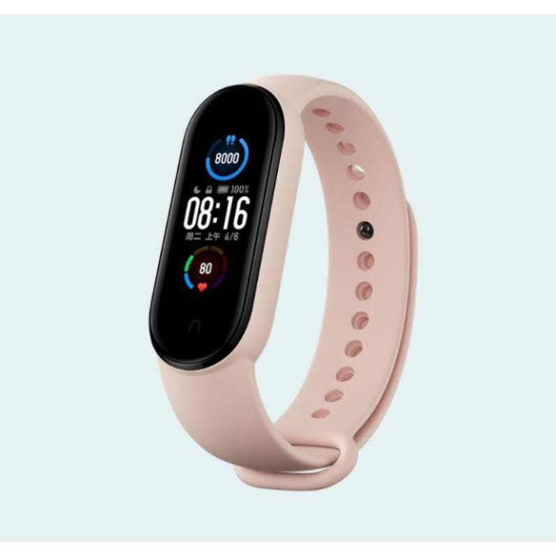 Dây đeo MiBand 5 silicon chính hãng Xiaomi Strap cho Mi Band 5 (shopmh59)