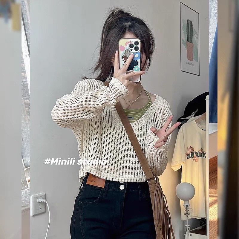 Set áo lưới kèm yếm