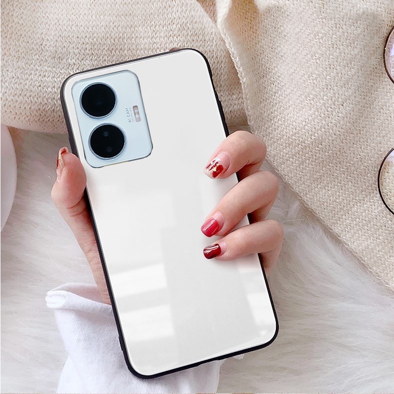 Ốp Lưng VIVO Y02S, Y55 2022,Y16, Y22, Y22S,T1 5G Mặt kính gương sáng bóng cao cấp